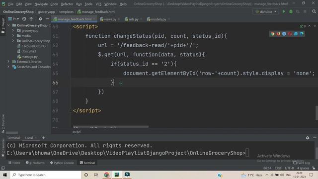 #31 Online Grocery Shop Project | Python Django | Read/Unread Feedback Logic смотреть онлайн