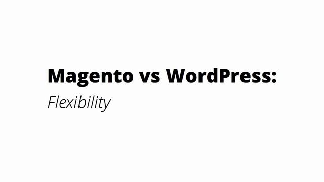 Side by Side Magento vs WordPress for E Commerce смотреть онлайн