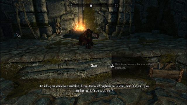 Skyrim ٠ Cure for Madness Killing Cicero смотреть онлайн