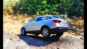 Про Машинки. Открываю модельку машинку Lada Vesta SW Cross распаковка и обзор.