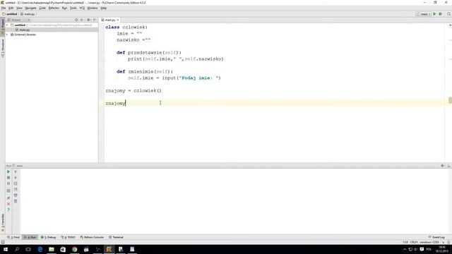 Kurs Python 3 - lekcja 22 - Klasy i obiekty смотреть онлайн
