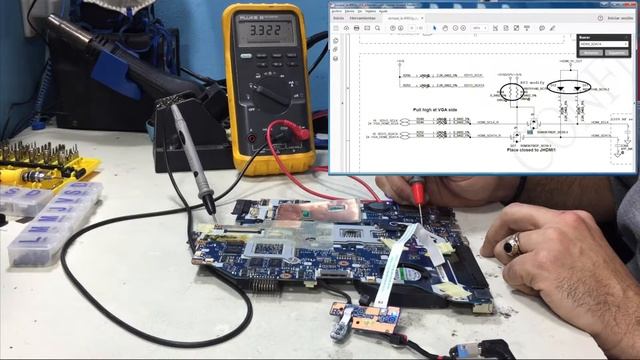 Packard Bell con problemas en HDMI (Mosfet en corto) смотреть онлайн