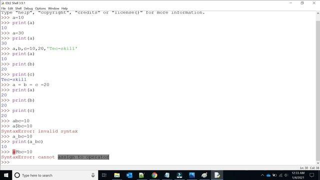 #3 Python Tutorial For Beginners | Variables in python смотреть онлайн