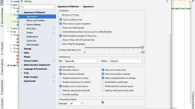 Configure of Android Studio 3.6.3 -AVD-create virtual device-SDK-VersionControl-Appearance behavior смотреть онлайн