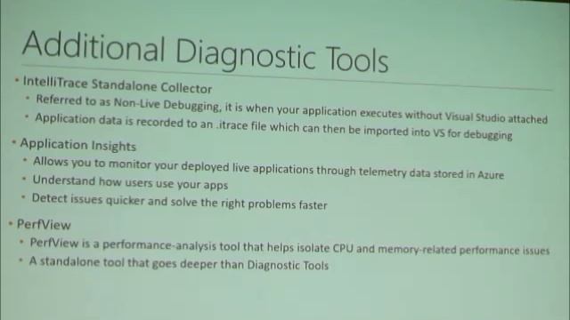 Diagnostic tools without debugging with Visual Studio 2015 смотреть онлайн