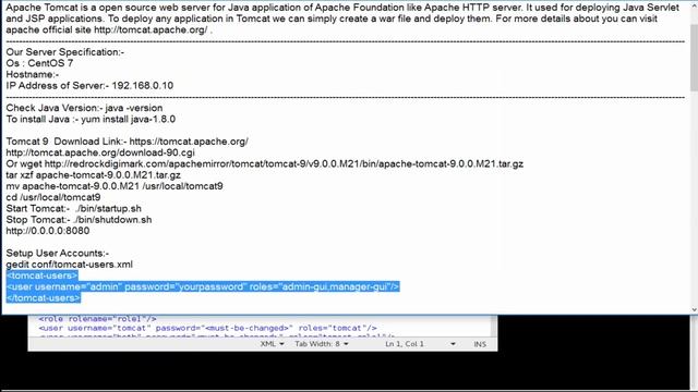 How to Install Tomcat 9 And Setup User Accounts on CentOS 7 смотреть онлайн