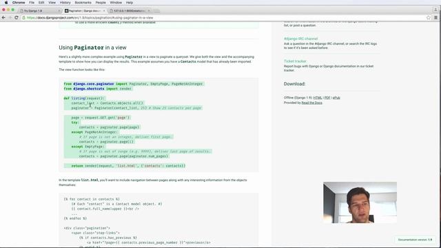 Try Django 1.9 - 27 of 38 - Pagination by QuerySet смотреть онлайн