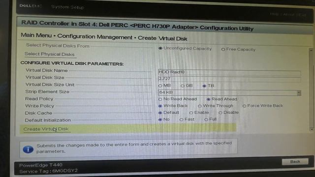 Dell T440 Raid10 Setup & Configuration смотреть онлайн