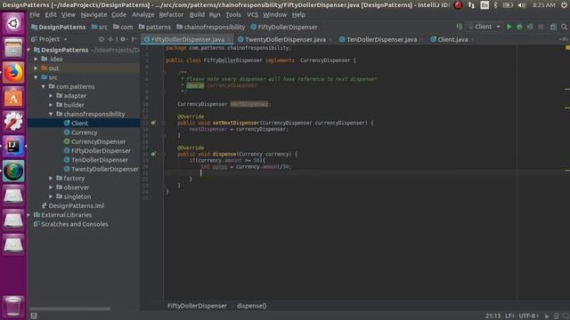 chain of responsibility in java смотреть онлайн