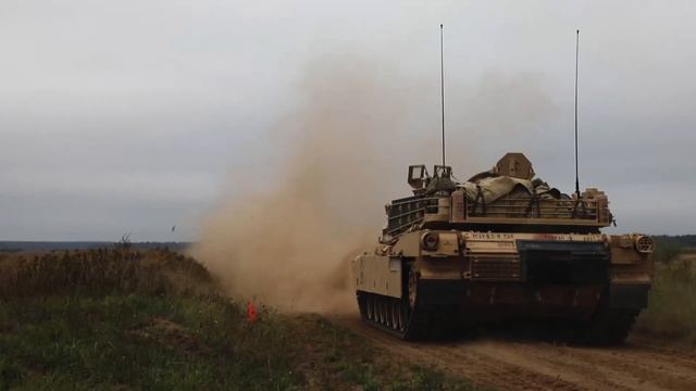 ABRAMS M1A2 SEPV3 main battle tanks in action смотреть онлайн