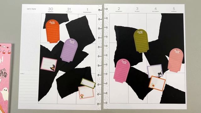 Halloween 2023 Plan With Me! ? Creating a Spooky Spread using Black Paper in my Big Happy Planner смотреть онлайн