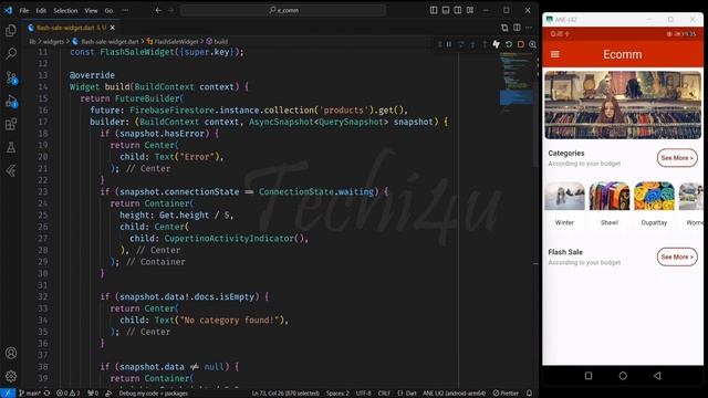 How to fetch sale products from firebase | Flutter ecommerce app using firebase with admin panel смотреть онлайн