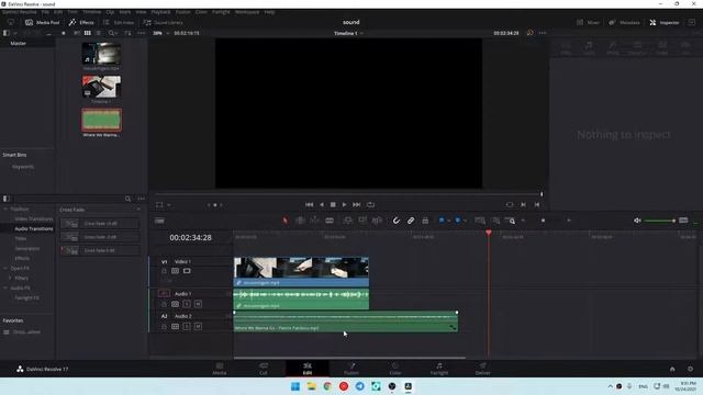 Как добавить аудио в Davinci resolve смотреть онлайн