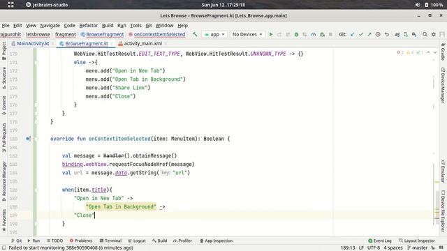 48.Open New Tab On LongPress Of Link (URL) | WebView Android Studio Kotlin смотреть онлайн