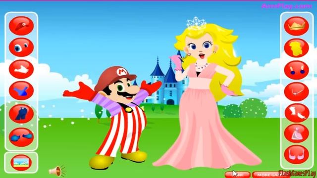 Mario & Princess Peach Dress Up Games - Free Online смотреть онлайн