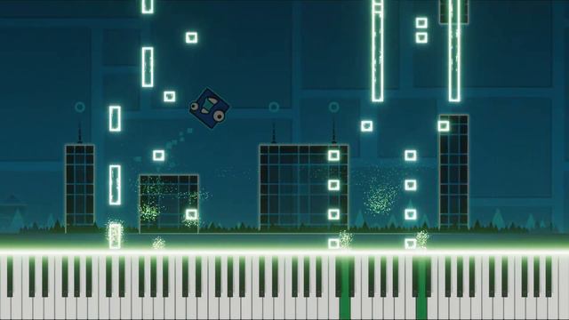 Polargeist by Step - Piano Tutorial / Cover (Geometry Dash Level 3) смотреть онлайн