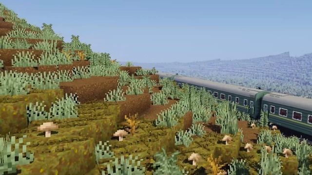 Realistic passenger train travel in Minecraft | Immersive Railroading смотреть онлайн