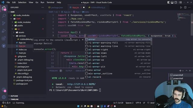 SWR - librería de Vercel para pre fetching de datos - Creando el boilerplate para la próxima clase смотреть онлайн