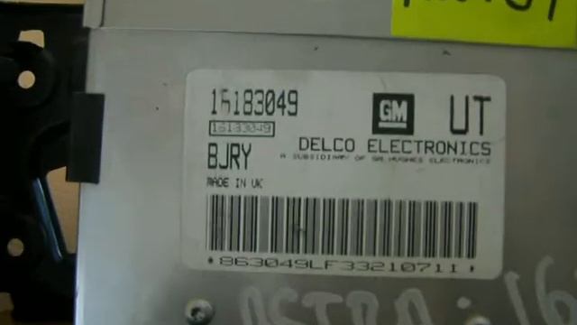 продам блок управления двигателем для Opel Astra F 1.6i 16183049 смотреть онлайн