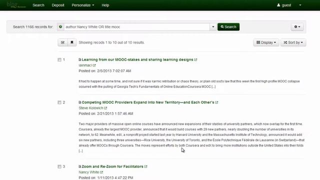 BlogForever repository: Advanced Search смотреть онлайн