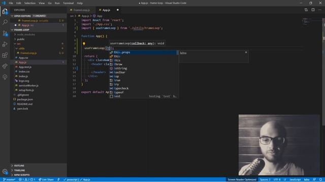 React Frame Loop | Game Loop | React Hook смотреть онлайн