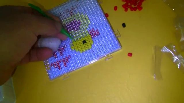 SUPER BEADS!!! СУПЕР БУСЫ!!!3D УТКА по шаблону из мозаики.3D DUCK!!! смотреть онлайн