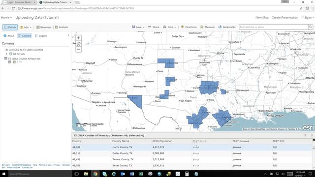 How to import Excel, CSV, and .txt data into Arcgis Online смотреть онлайн