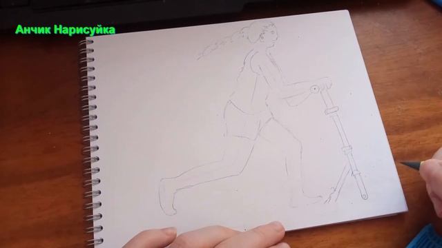 Нарисовать Девочку на Самокате / Нарисовать Девочку / Нарисовать Спорт / Нарисовать Самокат смотреть онлайн