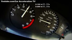 Honda Civic 2.4 vtec Acceleration 0-100 0-200 Test Drive