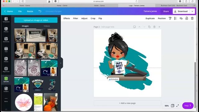 CREATING A LOGO AND WATERMARK IN CANVA | The Business of Crafting | TAM'S SWEET LIFE смотреть онлайн