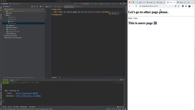 VueJS | ROUTE NAVIGATION & PARAMETERS | Learning the Basics смотреть онлайн