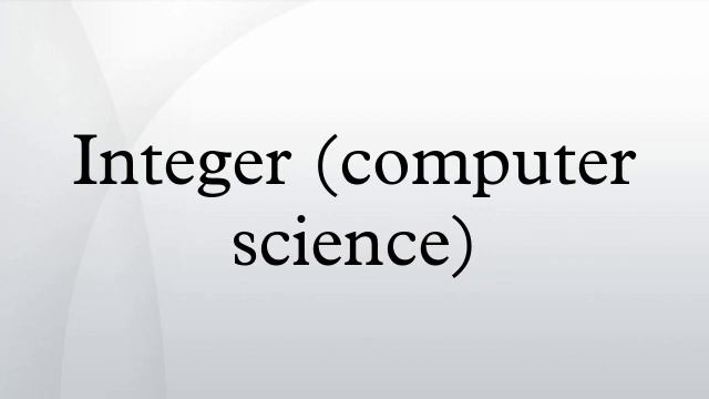 Integer (computer science) смотреть онлайн