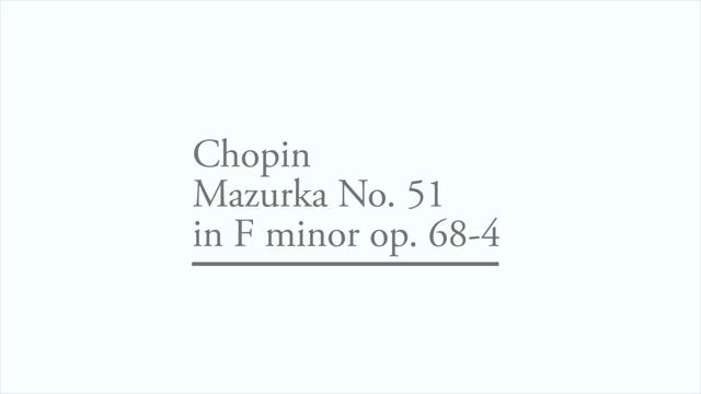 Chopin Mazurka No.51 in F minor op. 68-4 (Yakov Flier)(1977) смотреть онлайн