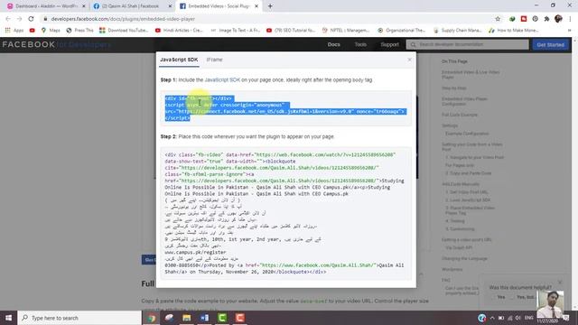 How to Embed Facebook Videos in WordPress I Insert Header & Footer Plugin смотреть онлайн