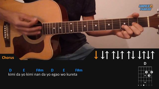 Hikaru Nara - Shigatsu Wa Kimi No Uso Opening (Chords) Acoustic Guitar Lesson [Tutorial + TAB]