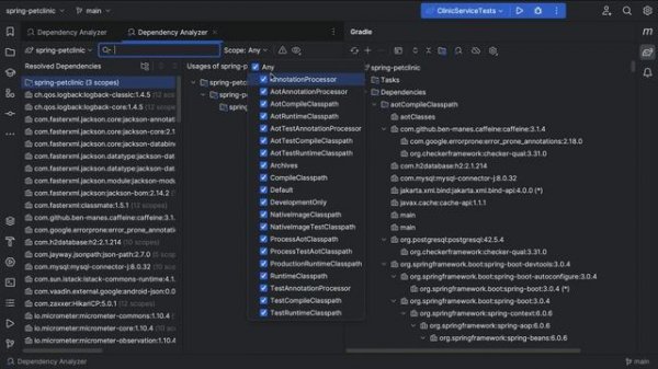 IntelliJ IDEA: Analyzing Dependencies