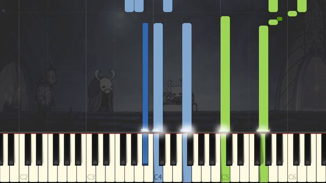 Reflection - Hollow Knight [Piano Tutorial] (Synthesia) смотреть онлайн
