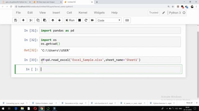 Python Series 27 How to import and export EXCEL data in Python смотреть онлайн