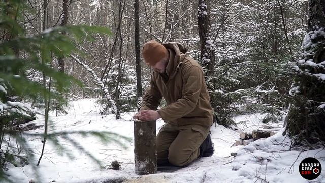 Костёр финская свеча. Как правильно разложить костёр. смотреть онлайн