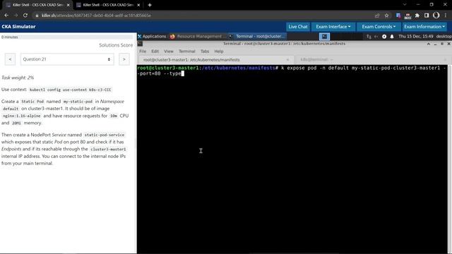 21 - CKA Question 21 Killer Shell смотреть онлайн