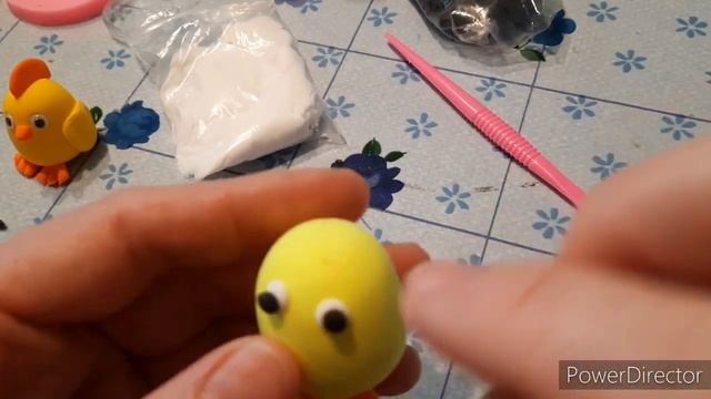 Лепка из воздушной глины. Детское творчество. Цыплёнок. смотреть онлайн