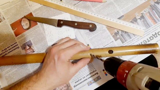 Японская флейта Хотику (Сякухати) из бамбука своими руками. смотреть онлайн