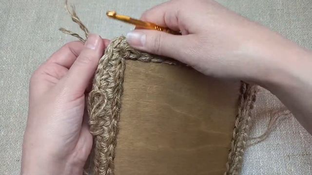 Корзинка из джута на квадратном основании. Мастер-класс. смотреть онлайн