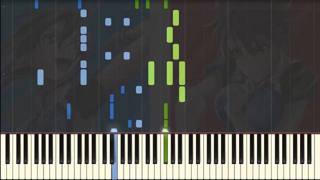 Hanebado! OP - "Futari no Hane" | Piano Tutorial | Fonzi M | Synthesia смотреть онлайн