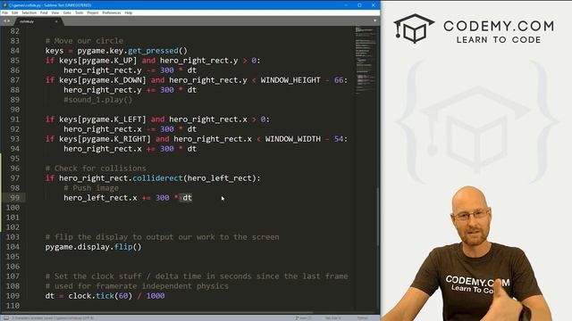 8. Collision Detection - PyGame Thursdays 8 смотреть онлайн