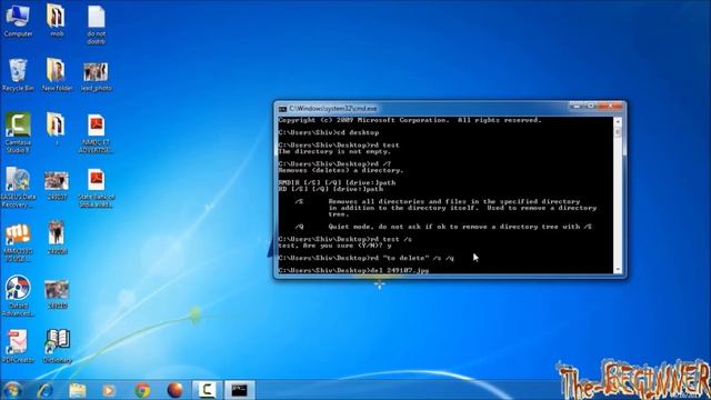 How to permanantly delete any undeletable file or folder using command prompt смотреть онлайн