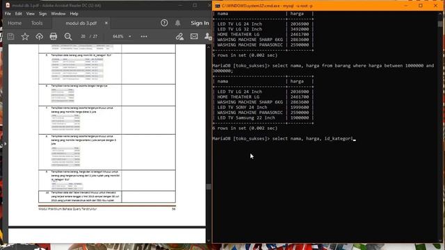 Basis Data Modul 3 - Penjelasan Materi MySql Part 1 смотреть онлайн