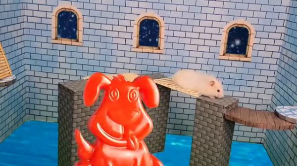 Хомяк в Снежном королевстве убежал из тюрьмы через унитаз и встретил желейного Стасика.