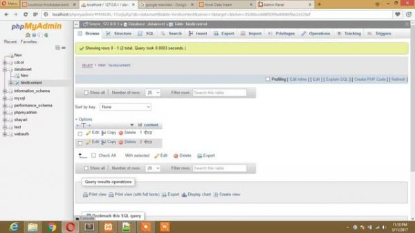 How To Fetch Hindi Content From database by Php