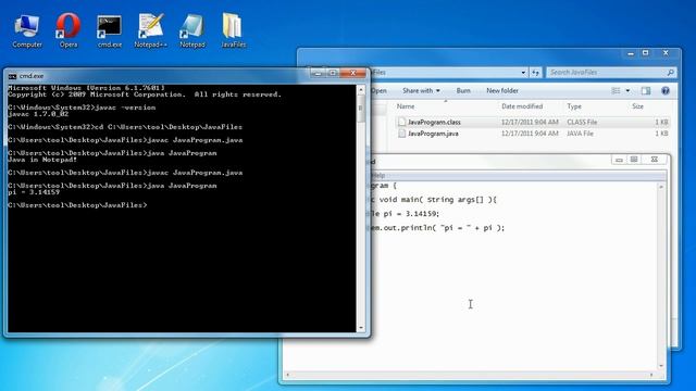 Tutorial: Write Java Programs in Notepad смотреть онлайн